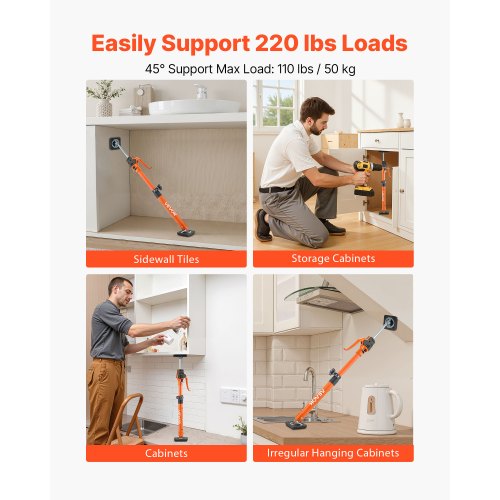 Cabinet Jack Support Pole 2Pack 189295 Inch Steel Telescopic Quick