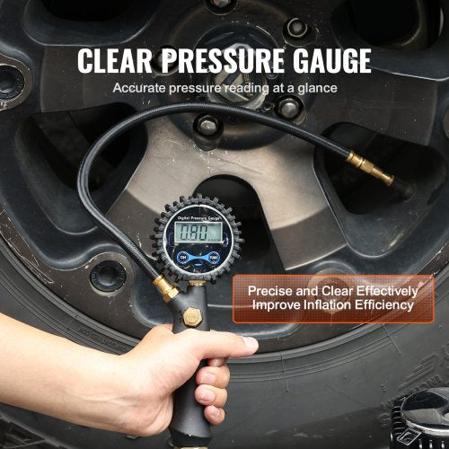 12V Heavy Duty Air Compressor – with Digital Pressure Gauge Tire Inflator