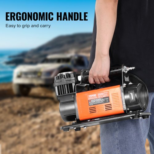 12V Heavy Duty Air Compressor – with Digital Pressure Gauge Tire Inflator