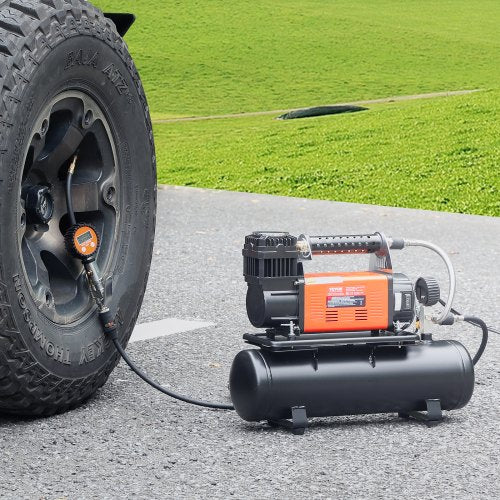 Heavy Duty Air Compressor 6L Tank 635CFM Portable Tire Inflator 150PSI