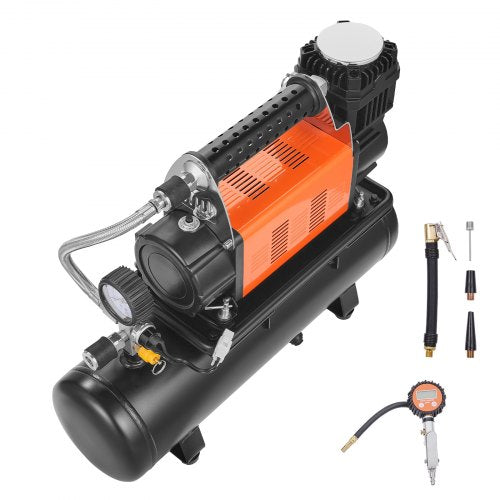 Heavy Duty Air Compressor 6L Tank 635CFM Portable Tire Inflator 150PSI