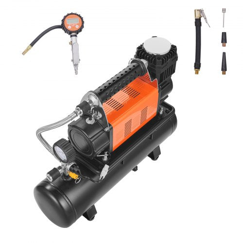 Heavy Duty Air Compressor 6L Tank 635CFM Portable Tire Inflator 150PSI