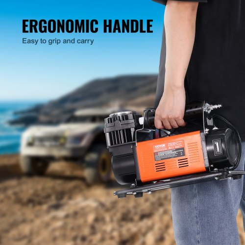 12V Portable Tire Inflator 706CFM Heavy Duty Air Compressor 150PSI