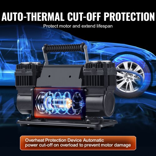 106 CFM Heavy Duty Air Compressor 30s Fast Inflation DualCylinder