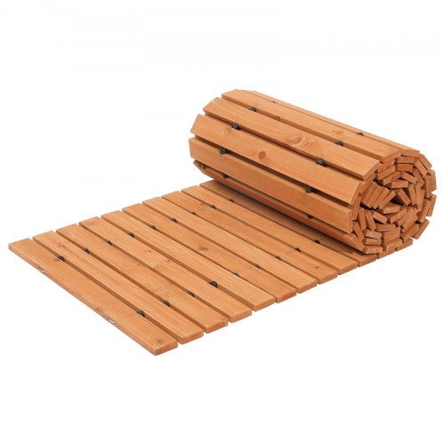 Wooden Garden Pathway 12 ft L x 22 in W NonSlip Straight Garden Walkway