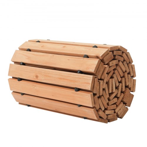 Wooden Garden Pathway 12 ft L x 22 in W NonSlip Straight Garden Walkway