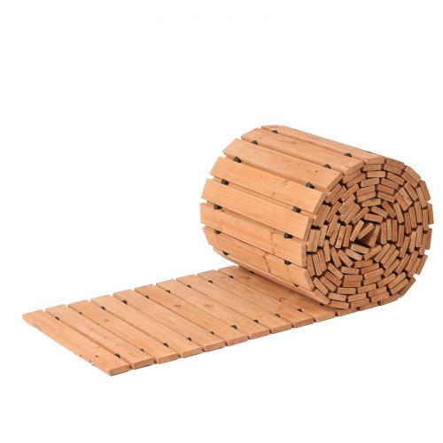 Wooden Garden Pathway 24 ft L x 17 in W NonSlip Straight Garden Walkway