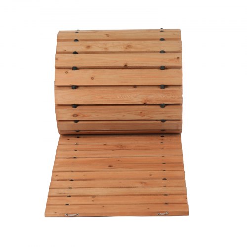 Wooden Garden Pathway 24 ft L x 17 in W NonSlip Straight Garden Walkway