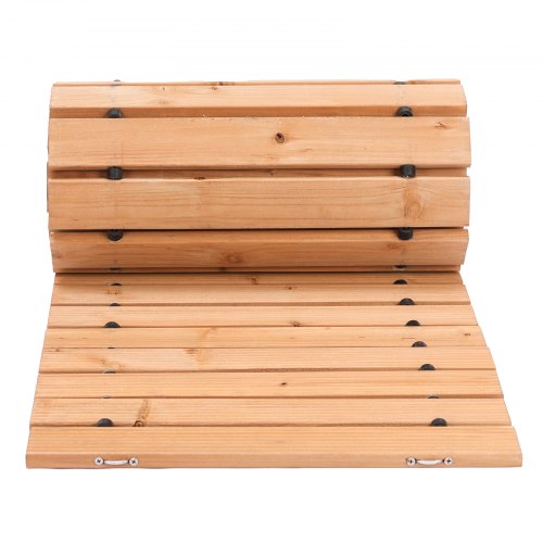 Wooden Garden Pathway 8 ft L x 17 in W NonSlip Straight Garden Walkway