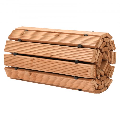 Wooden Garden Pathway 8 ft L x 17 in W NonSlip Straight Garden Walkway