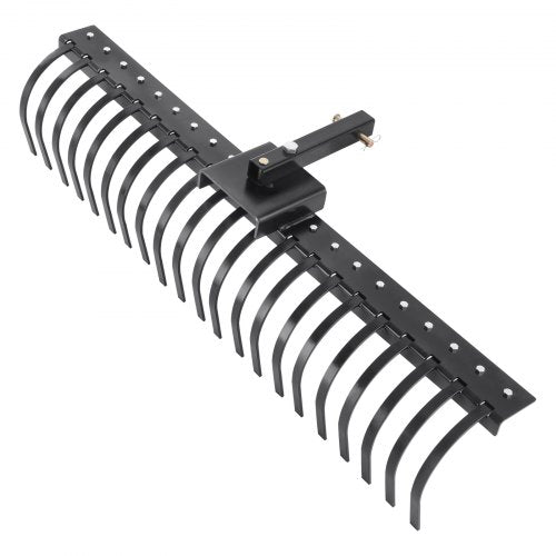 Tow Behind Landscape Rake 60 Tow Dethatcher with 21 Steel Coil Tines Lawn