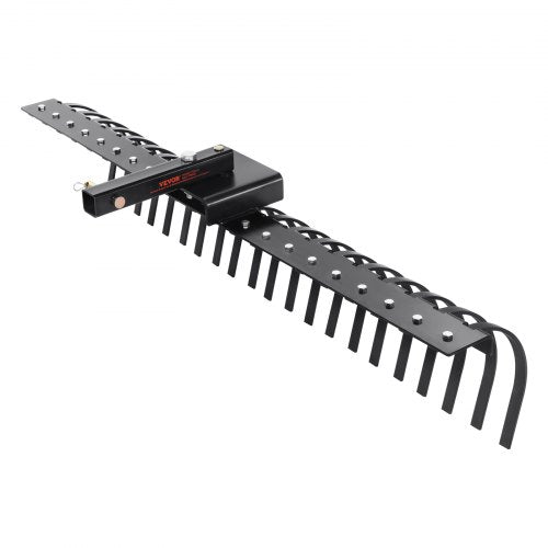 Tow Behind Landscape Rake 60 Tow Dethatcher with 21 Steel Coil Tines Lawn