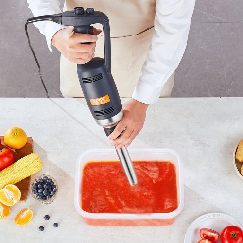 Commercial Immersion Blender 350W Heavy Duty Hand Mixer 12 inch Stepless