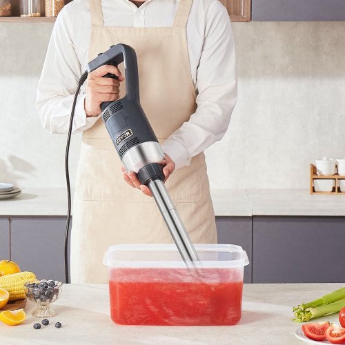 Commercial Immersion Blender 500W Heavy Duty Hand Mixer 16 inch Stepless