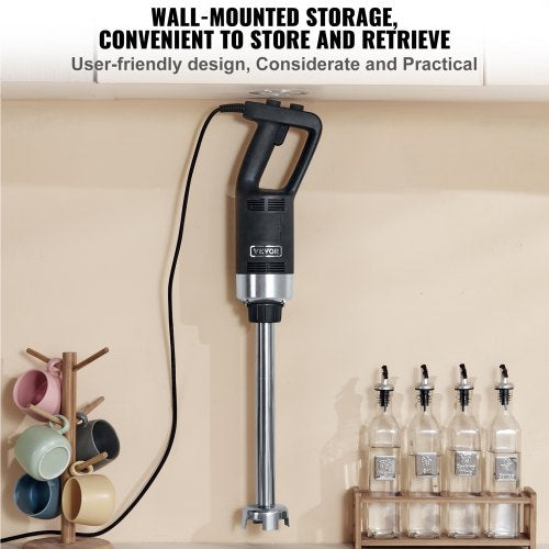 Commercial Immersion Blender 750W 20 Heavy Duty Hand Mixer Variable Speed