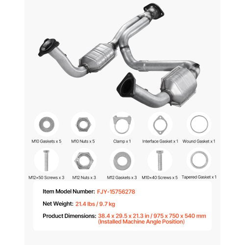 Catalytic Converter Compatible with Cadillac EscaladeChevy Avalanche
