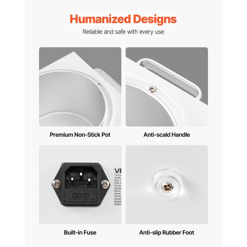 Single Wax Warmer 3000ML 300W Professional Wax Warmer for Hair Removal 32