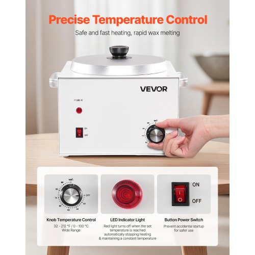 Single Pot Wax Warmer 3000ML 300W Professional Wax Warmer for Hair Removal