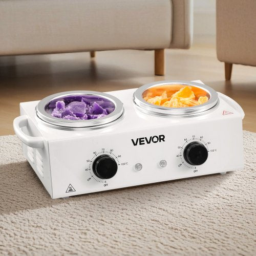 Double Wax Warmer 1200ML Professional Dual Wax Warmer for Hair Removal 32