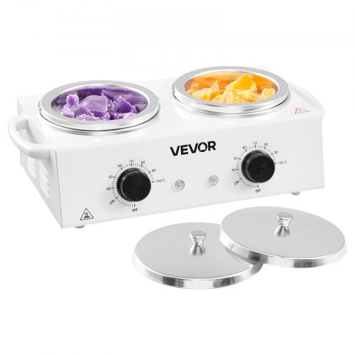 Double Wax Warmer 1200ML Professional Dual Wax Warmer for Hair Removal 32