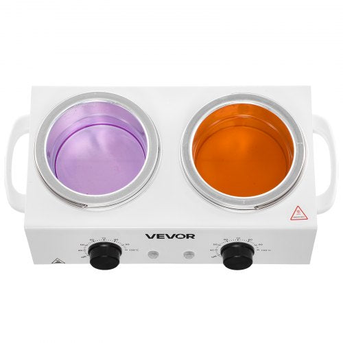 Double Wax Warmer 1200ML Professional Dual Wax Warmer for Hair Removal 32
