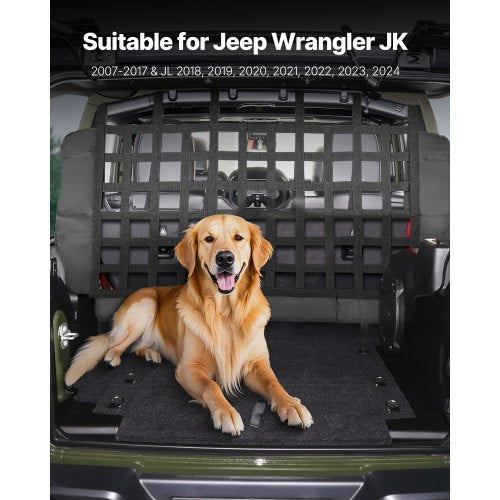 Dog Car Barrier Mesh Cargo Pet Net for Jeep Wrangler JK 20072017 JL