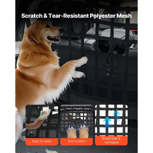 Dog Car Barrier Mesh Cargo Pet Net for Jeep Wrangler JK 20072017 JL