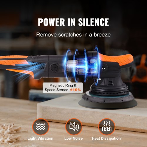 Buffer Polisher 6Inch Random Orbital Polisher for Car Detailing 6