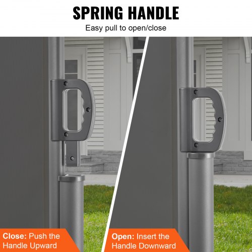 Retractable Side Awning 63x 118 Full Aluminum RustProof Outdoor