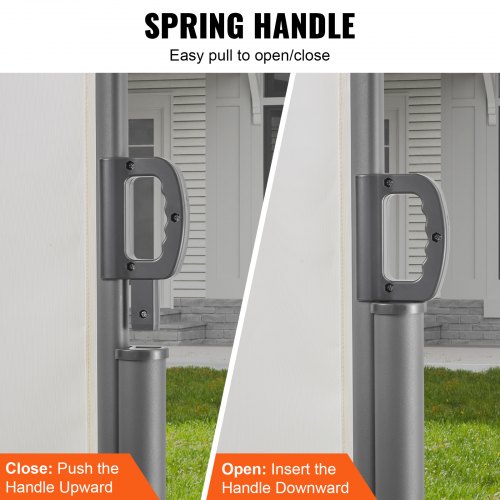 Retractable Side Awning 71x 118 Aluminum Outdoor Privacy Screen 280g