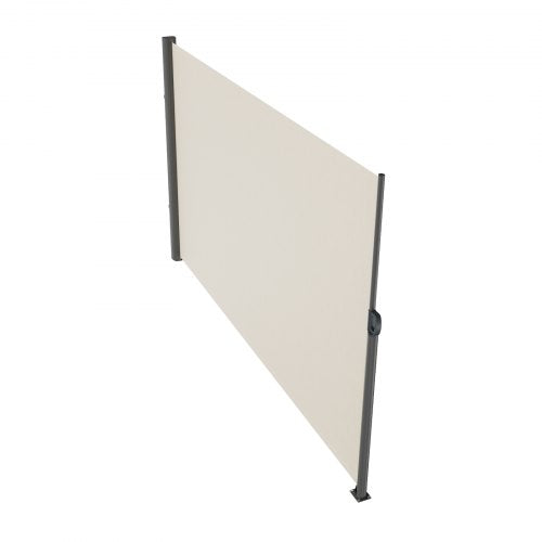 Retractable Side Awning 71x 118 Aluminum Outdoor Privacy Screen 280g