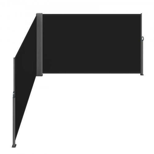 Retractable Side Awning 71x 236 Aluminum Outdoor Privacy Screen 280g