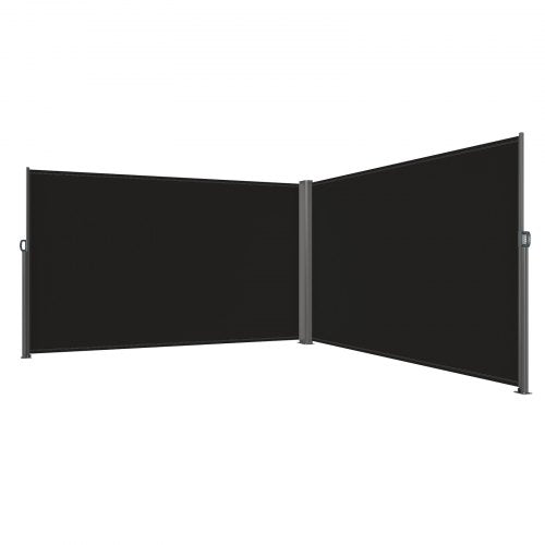 Retractable Side Awning 71x 236 Aluminum Outdoor Privacy Screen 280g