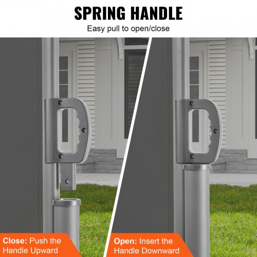 Retractable Side Awning 71x 236 Aluminum Outdoor Privacy Screen 280g