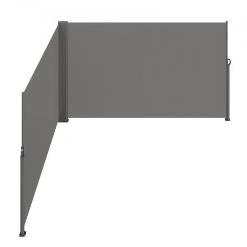 Retractable Side Awning 71x 236 Aluminum Outdoor Privacy Screen 280g