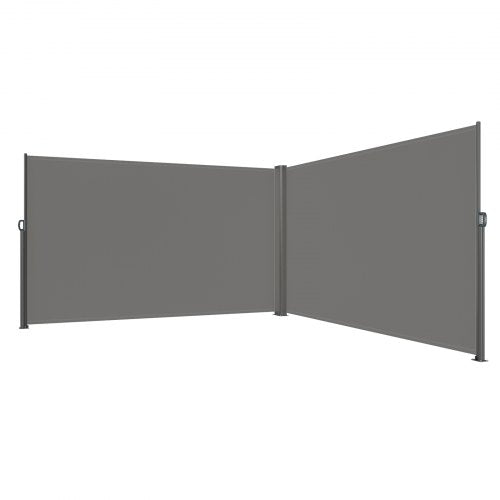 Retractable Side Awning 71x 236 Aluminum Outdoor Privacy Screen 280g