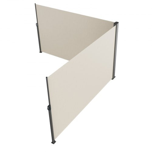 Retractable Side Awning 71x 236 Aluminum Outdoor Privacy Screen 280g