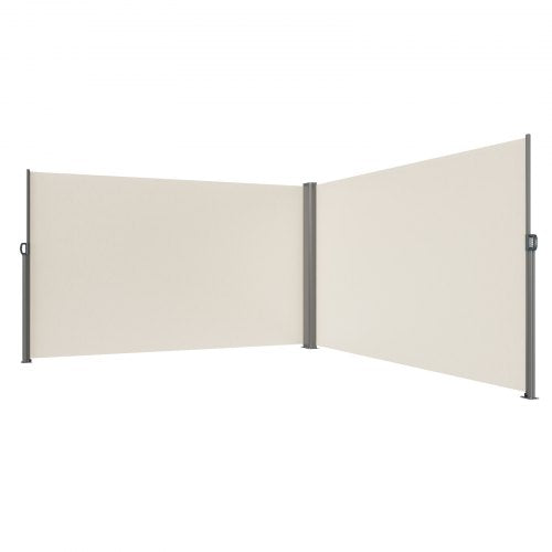 Retractable Side Awning 71x 236 Aluminum Outdoor Privacy Screen 280g