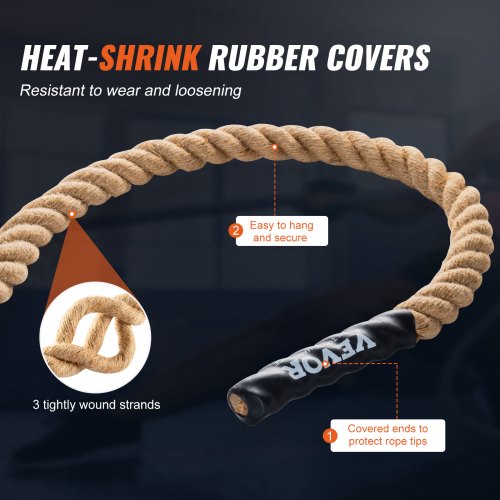 Gym Climbing Rope 1 Diameter 100 ft Length Gym Fitness Training Rope Gym