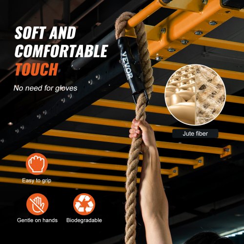 Gym Climbing Rope 15 Diameter 25 ft Length Gym Fitness Training Rope Gym