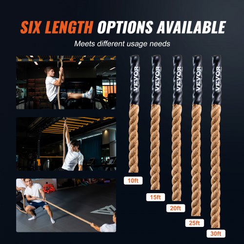 Gym Climbing Rope 15 Diameter 25 ft Length Gym Fitness Training Rope Gym