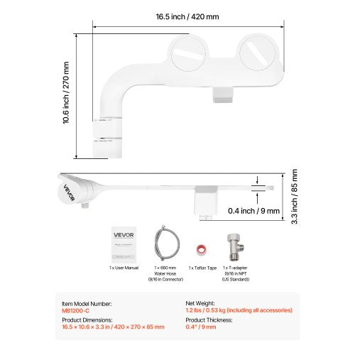 Bidet Attachment for Toilet SelfCleaning Bidet Toilet Seat Attachment –