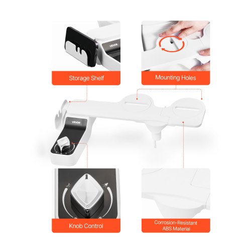 Bidet Attachment for Toilet 03 Ultra Thin Bidet Toilet Seat Attachment –
