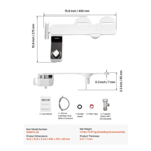 Bidet Attachment for Toilet 03 Ultra Thin Bidet Toilet Seat Attachment –