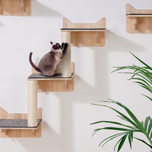 Wall Mounted Cat Shelves Cat Wall Shelves and Perches with Jumping Boards