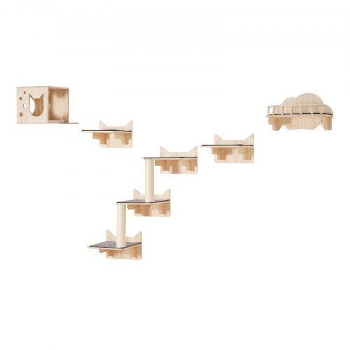 Wall Mounted Cat Shelves Cat Wall Shelves and Perches with Jumping Boards
