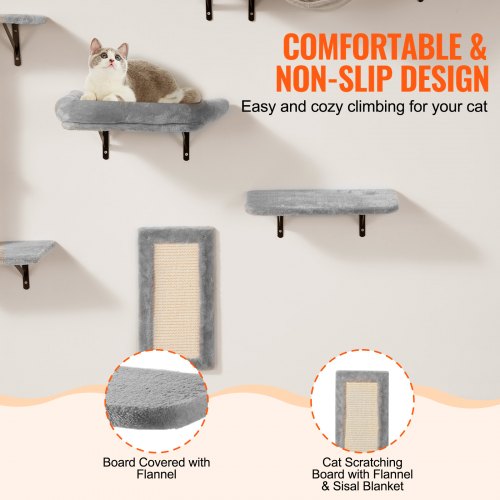 Wall Mounted Cat Shelves Cat Wall Shelves and Perches with Jumping Boards