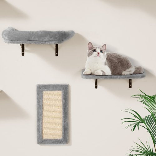 Wall Mounted Cat Shelves Cat Wall Shelves and Perches with Jumping Boards