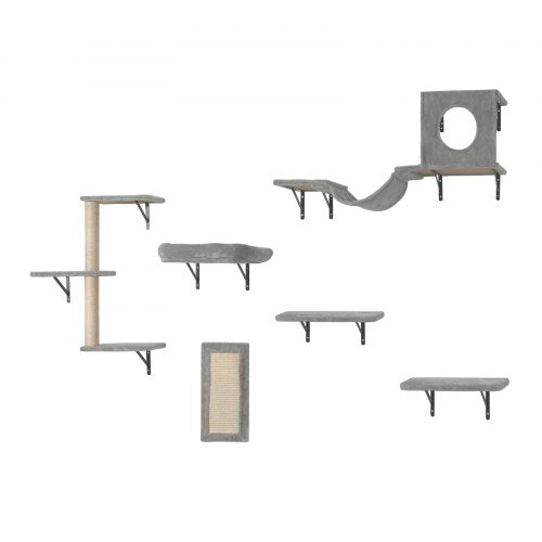 Wall Mounted Cat Shelves Cat Wall Shelves and Perches with Jumping Boards