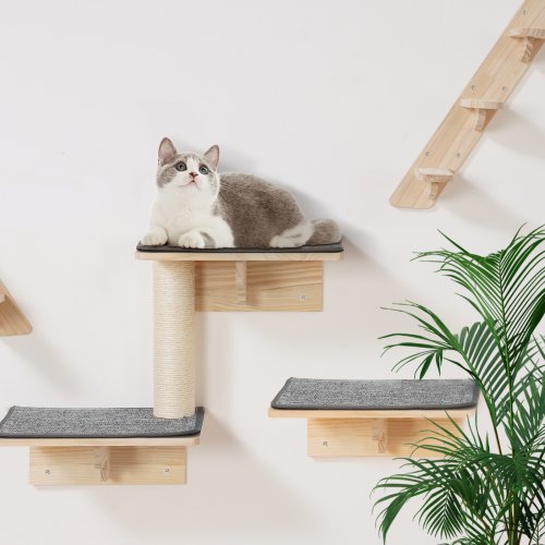 Wall Mounted Cat Shelves Cat Wall Shelves and Perches with Jumping Boards